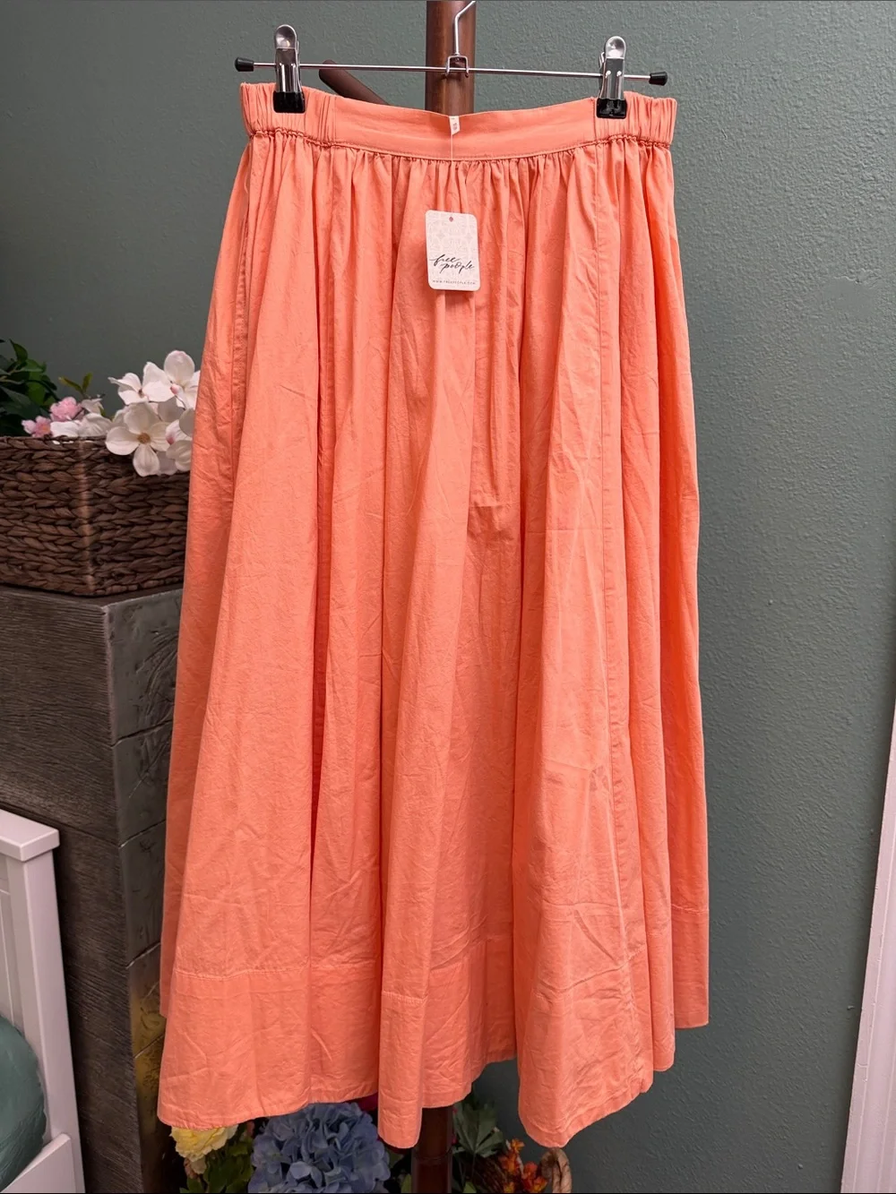 FREE PEOPLE Lowen Midi Skirt